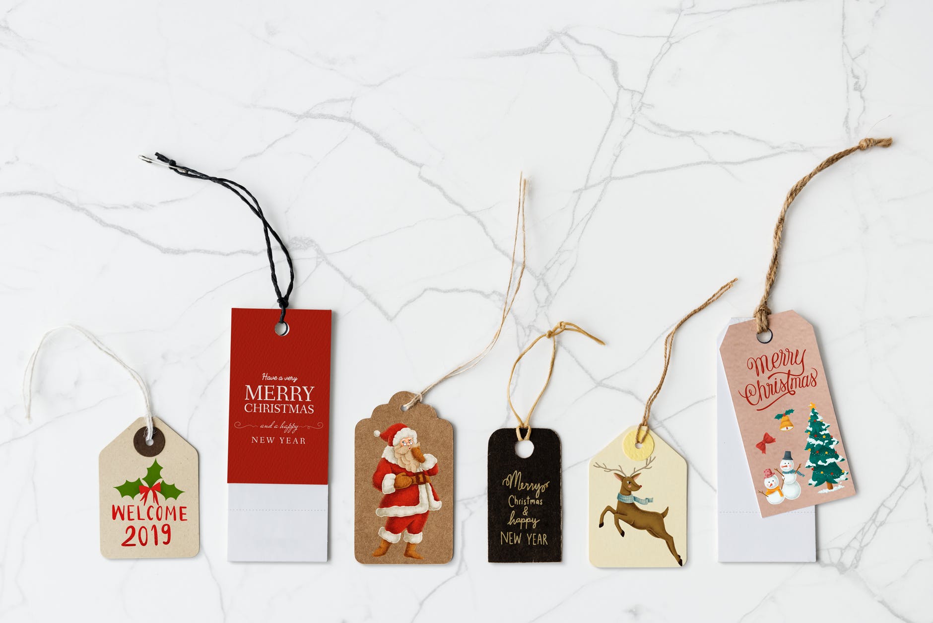 assorted clothing tags