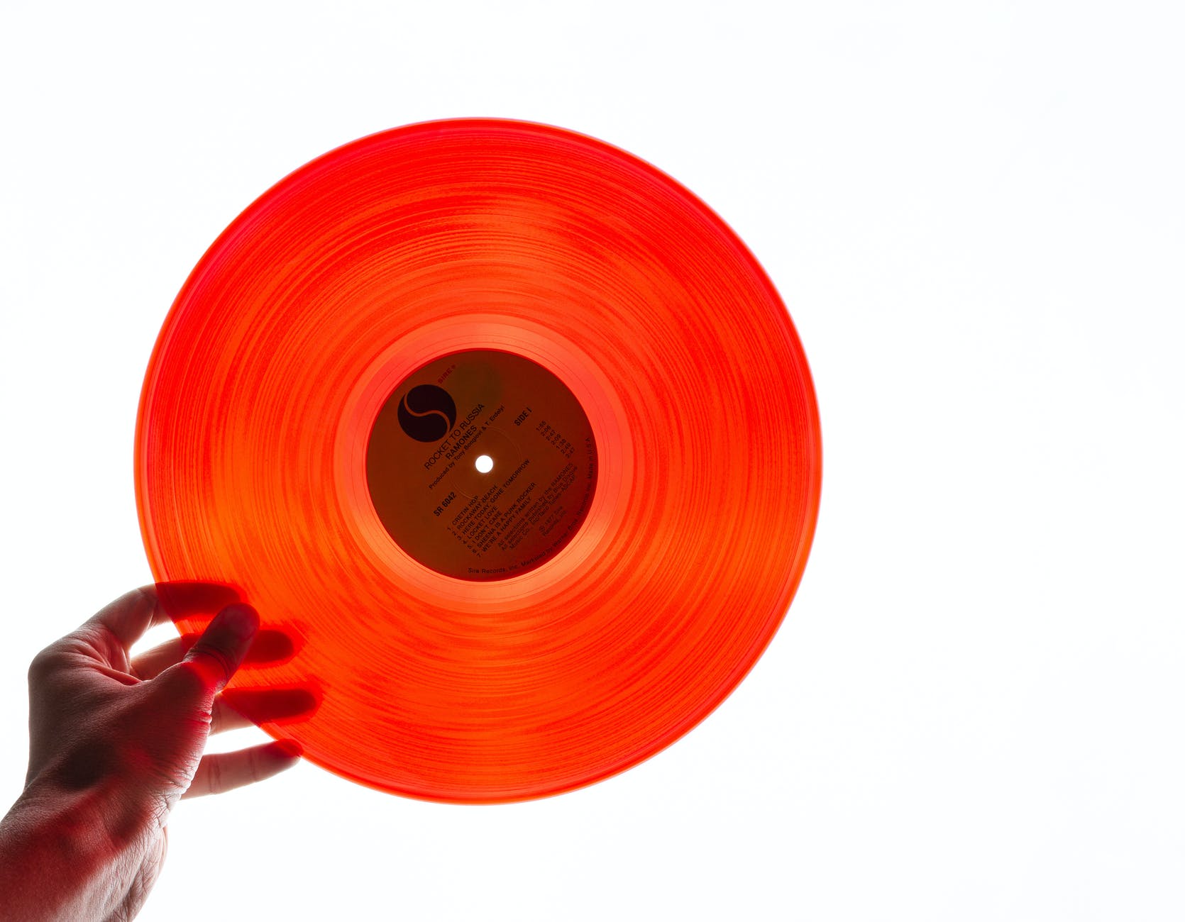 orange vinyl record